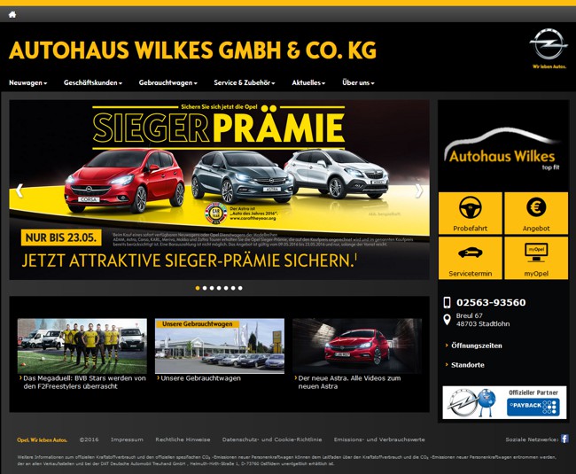 Taste Autohaus Opel Wilkes